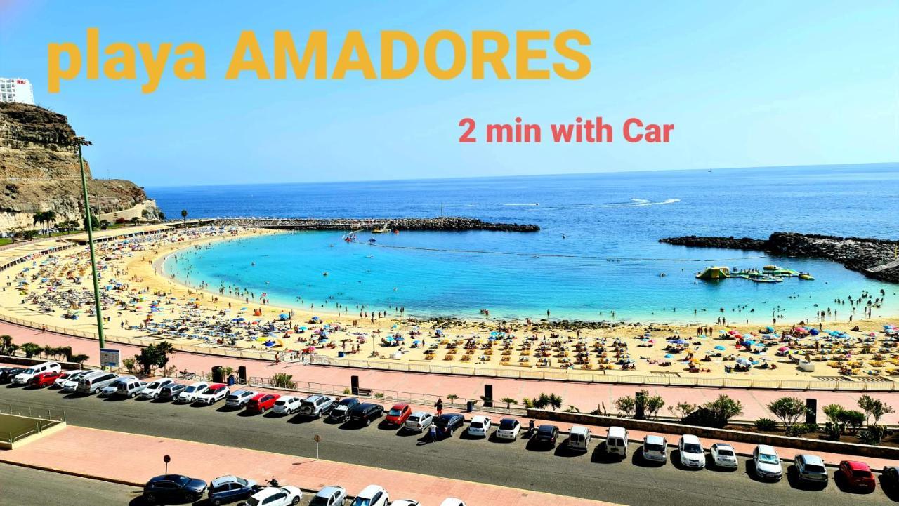 Deluxe 3 Rooms74M2,2Air Condit 2Tv Seaview On Amadores,2 Heatpools, Parking, 600 Mb,Dishwasher,2Lift,,3 Beaches Playa Del Cura  Zewnętrze zdjęcie