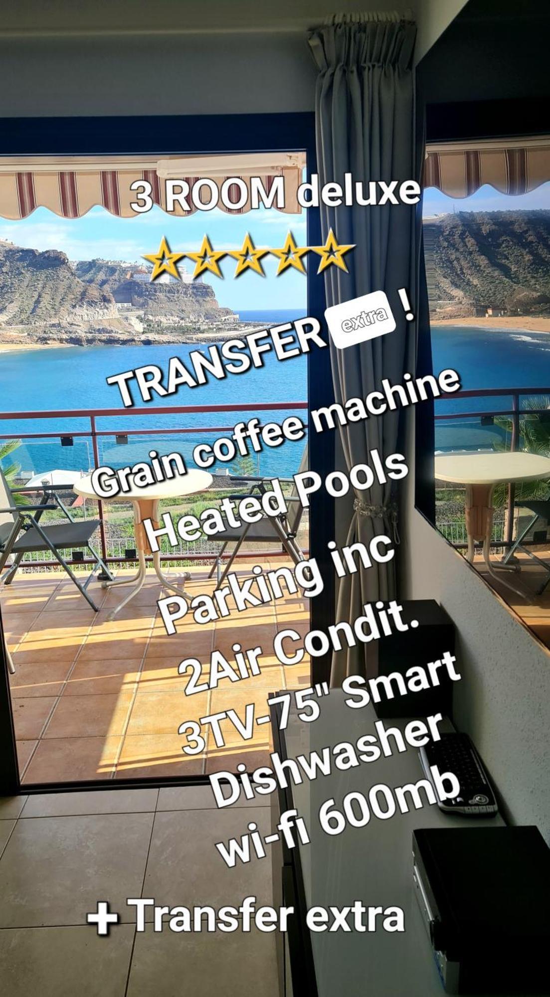 Deluxe 3 Rooms74M2,2Air Condit 2Tv Seaview On Amadores,2 Heatpools, Parking, 600 Mb,Dishwasher,2Lift,,3 Beaches Playa Del Cura  Zewnętrze zdjęcie